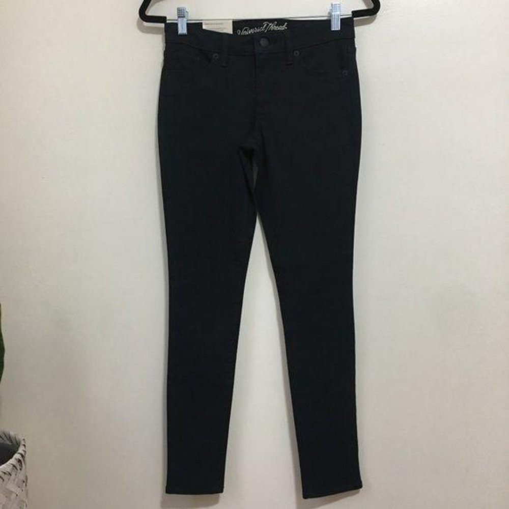 UNIVERSAL THREAD mid rise skinny jeans black L9